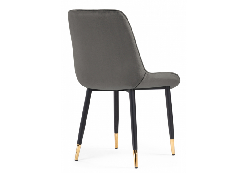 Стул на металлокаркасе Seda-1 dark gray / gold / black (52x60x87)