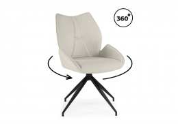 Стул на металлокаркасе Miranda 360 крутящийся beige / black (54x61x90)