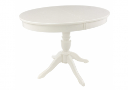 Стол деревянный Arno молочный без патины (75x76)